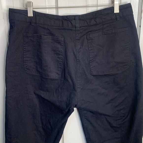 ABLE Ann Twill Straight Leg Pant In Black W-202 Sz 8 - Picture 9 of 11